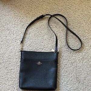 Coach Black Leather Shoulder Bag